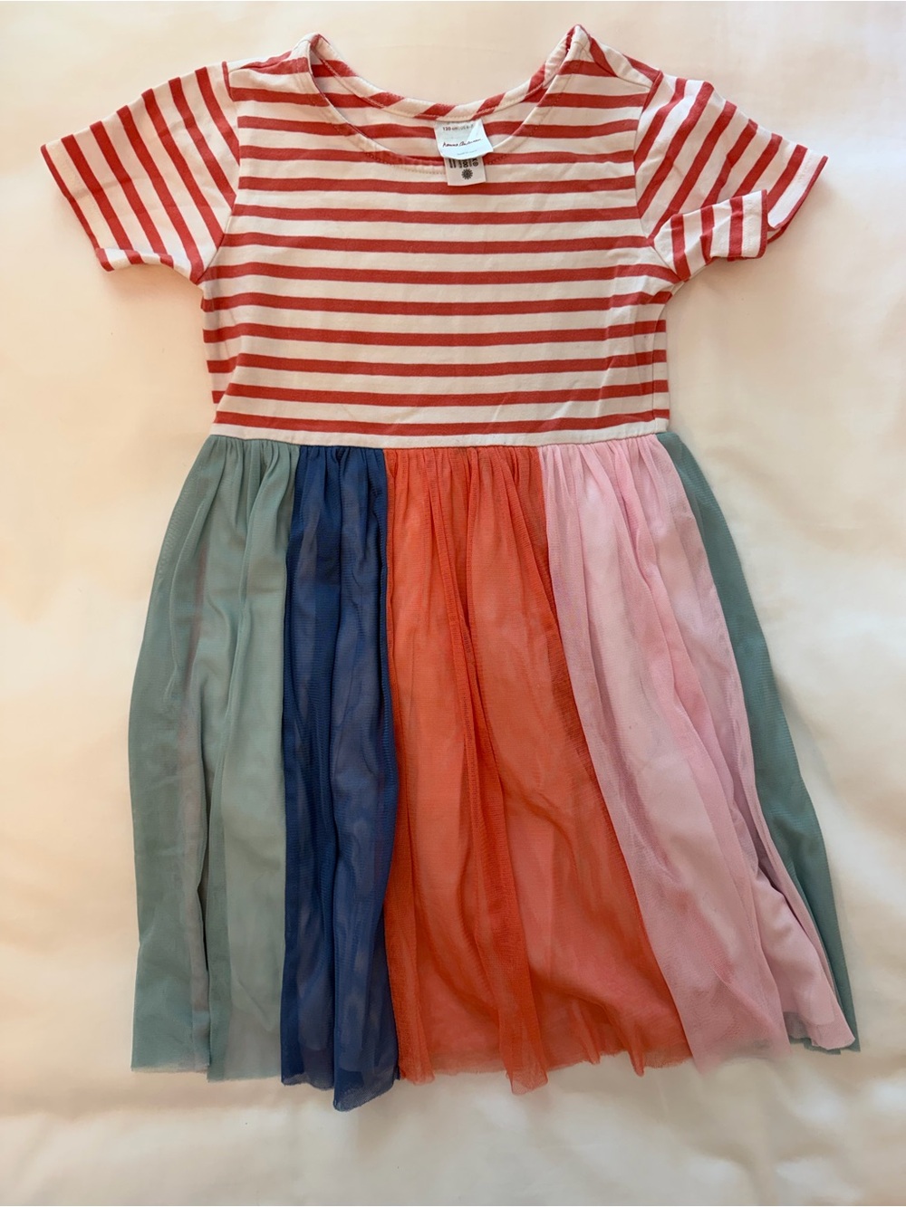 4th of July Dress + Rainbow Tulle Dressed 6-7y - Picture 3 of 6